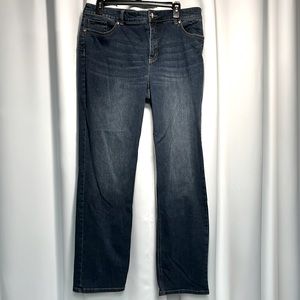 Chico’s So Slimming Collection Straight Leg Denim Jean size 2.5 (14)